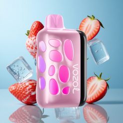 VOZOL RAVE 40000 Fraise Glacée Animation Éclipse et Charge Rapide