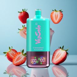 VapSolo Triple 30000 Bouffées Crème Glacée à la Fraise 40ml 20/50 mg/ml de nicotine