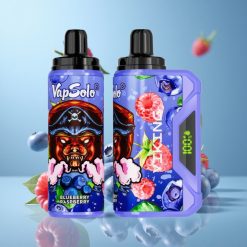 VapSolo VIKING 12000 Puffs Myrtille Framboise 22ml 20/50 mg/ml de nicotine