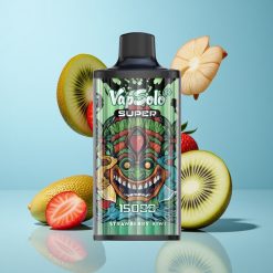 Vapsolo Super 15000 Bouffées Fraise Kiwi 40ml 850mah