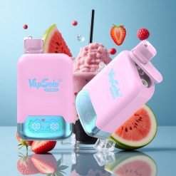 Vapsolo Twins 20000 Puffs Glace Noire Fruit du Dragon Fraise & Framboise Pastèque 40ml 20/50 mg/ml de nicotine
